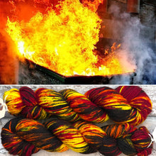 Load image into Gallery viewer, Inner Fire aran, merino nylon yarn