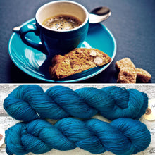 Load image into Gallery viewer, “We All Squeal For Teal!”, merino nylon sock yarn