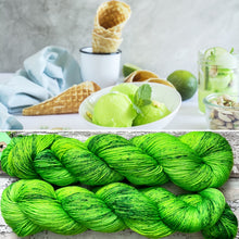 Load image into Gallery viewer, Lime Sorbet, merino nylon sock yarn
