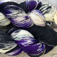 Load image into Gallery viewer, Violet Backed Starling, merino nylon sock yarn