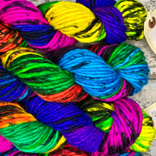 Load image into Gallery viewer, Sacrilegious &amp; Exclusionary Super Chunky, rainbow merino yarn