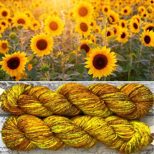 Sunflowers DK, merino nylon yarn