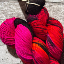 Load image into Gallery viewer, My Life is Lava DK, UV reactive merino nylon yarn