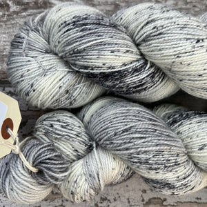 Glacier Sparkle, merino nylon sock yarn