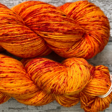 Load image into Gallery viewer, Orange Sorbet, merino nylon sock yarn