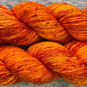 Orange Sorbet DK, merino nylon sock yarn