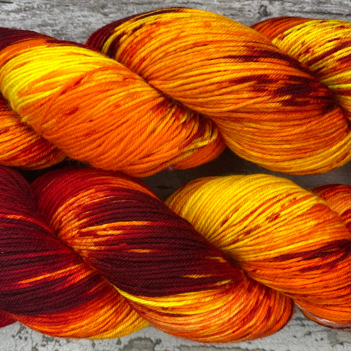 Inner Fire, merino nylon sock yarn – Mothy and the Squid