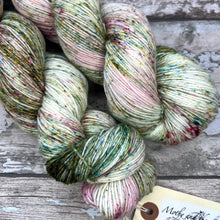 Load image into Gallery viewer, A Winter Rose, merino nylon sock yarn