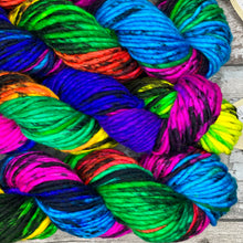 Load image into Gallery viewer, Sacrilegious &amp; Exclusionary Super Chunky, rainbow merino yarn