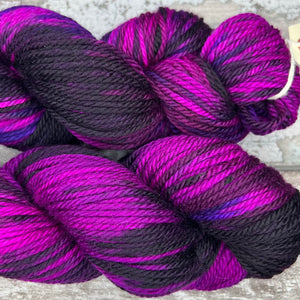 Black Tulip Aran, soft superwash merino yarn