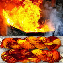 Load image into Gallery viewer, Inner Fire, merino nylon sock yarn