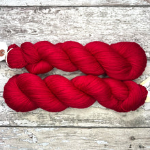 Load image into Gallery viewer, Crimson Rose, merino nylon sock yarn