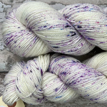 Load image into Gallery viewer, Crocuses in the Snow Sparkle, merino nylon sock yarn
