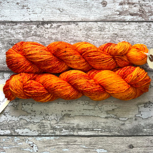 Orange Sorbet DK, merino nylon sock yarn