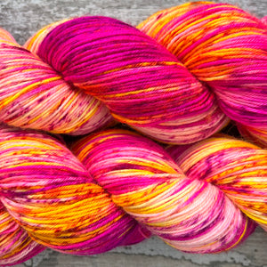 That's Enough, UV reactive merino nylon yarn