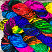 Load image into Gallery viewer, Sacrilegious &amp; Exclusionary Super Chunky, rainbow merino yarn