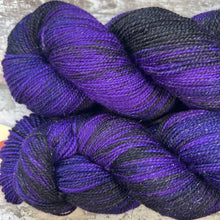 Load image into Gallery viewer, Distant Galaxies Sparkle, merino nylon sock yarn