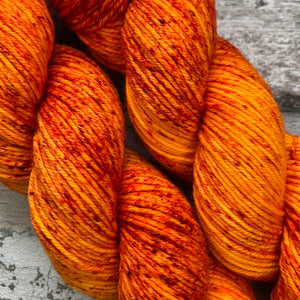 Orange Sorbet DK, merino nylon sock yarn