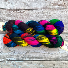 Load image into Gallery viewer, Sacrilegious &amp; Exclusionary, rainbow merino nylon sock yarn