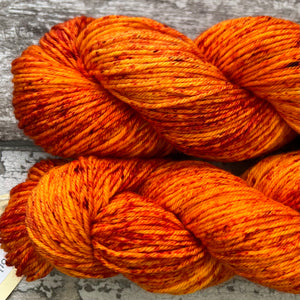 Orange Sorbet DK, merino nylon sock yarn