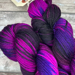 Black Tulip Aran, soft superwash merino yarn